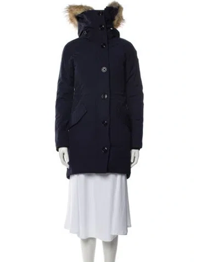 Pre-owned Canada Goose Down Coat In Blue