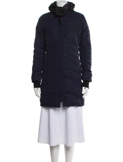 Pre-owned Canada Goose Down Coat In Blue