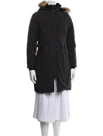 Pre-owned Canada Goose Down Coat In Blue