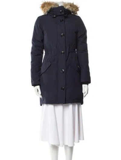 Pre-owned Canada Goose Down Coat In Blue