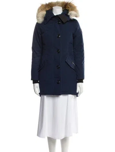 Pre-owned Canada Goose Down Coat In Blue
