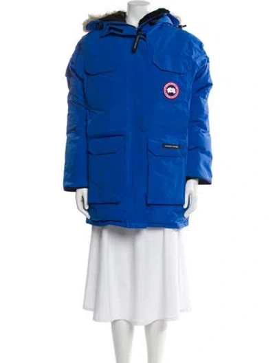 Pre-owned Canada Goose Down Coat In Blue