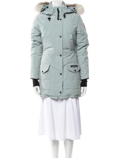 Pre-owned Canada Goose Down Coat In Blue