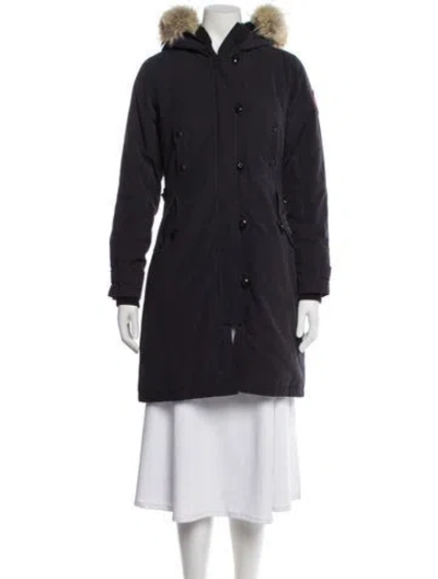 Pre-owned Canada Goose Down Coat In Blue