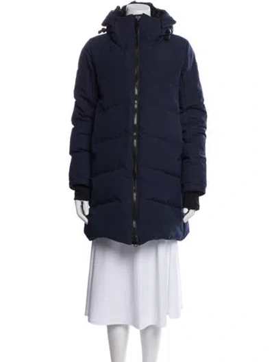Pre-owned Canada Goose Down Coat In Blue