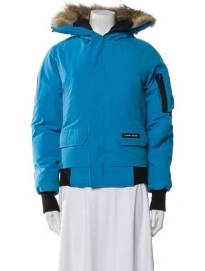 Pre-owned Canada Goose Down Coat In Blue