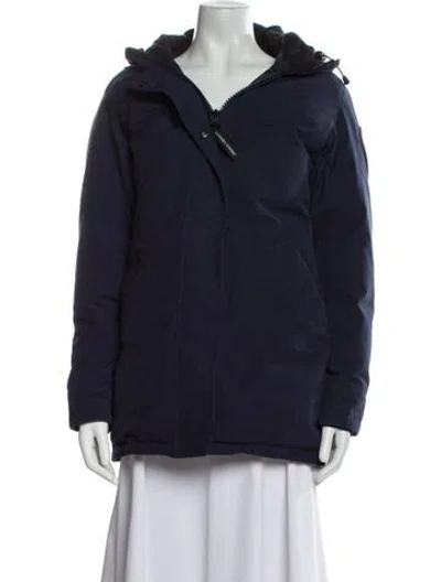 Pre-owned Canada Goose Down Coat In Blue