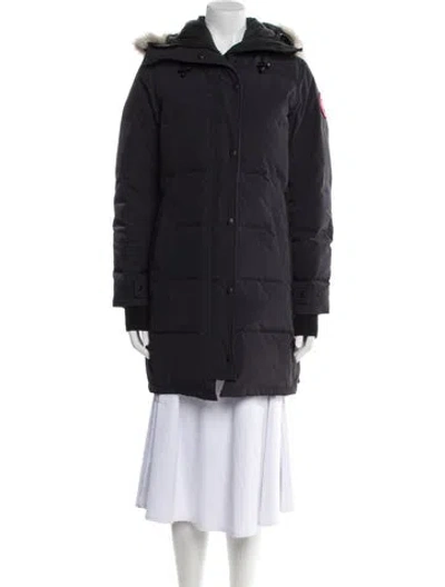 Pre-owned Canada Goose Down Coat In Blue