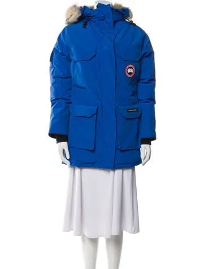 Pre-owned Canada Goose Down Coat In Blue
