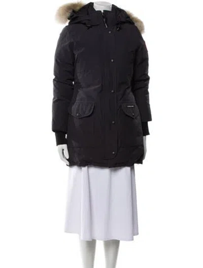 Pre-owned Canada Goose Down Coat In Blue