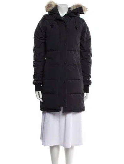 Pre-owned Canada Goose Down Coat In Blue