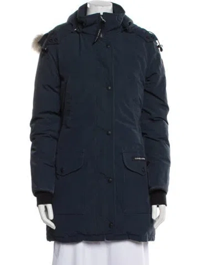 Pre-owned Canada Goose Down Coat In Blue