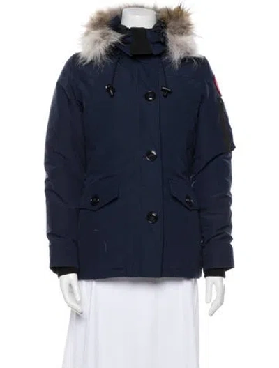 Pre-owned Canada Goose Down Coat In Blue