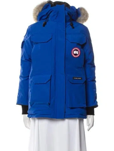 Pre-owned Canada Goose Down Coat In Blue