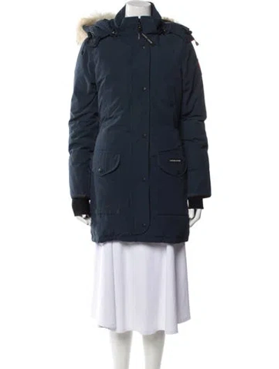 Pre-owned Canada Goose Down Coat In Blue