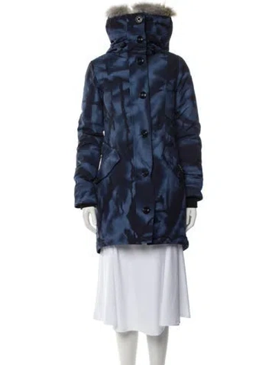Pre-owned Canada Goose Down Coat In Blue