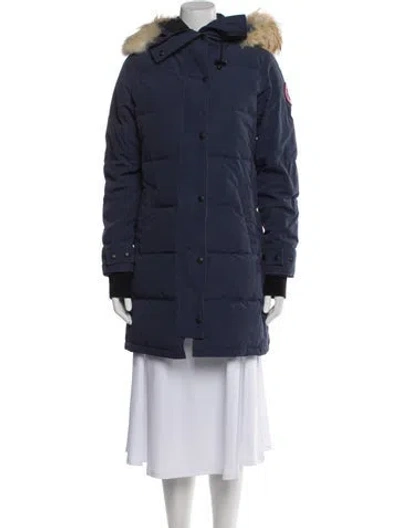 Pre-owned Canada Goose Down Coat In Blue