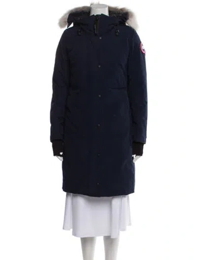 Pre-owned Canada Goose Down Coat In Blue