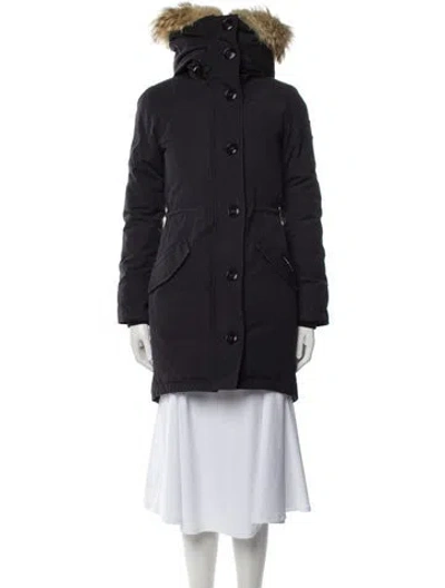 Pre-owned Canada Goose Down Coat In Blue