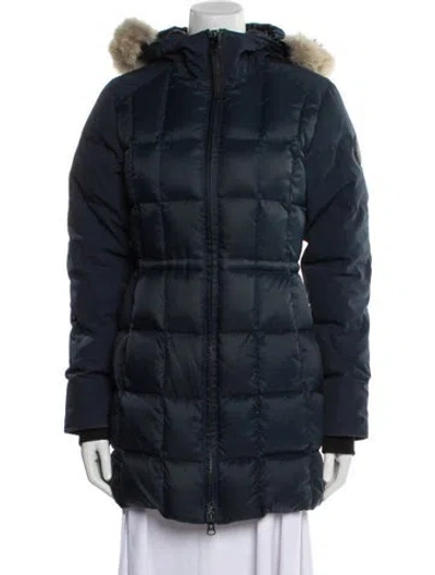 Pre-owned Canada Goose Down Coat In Blue