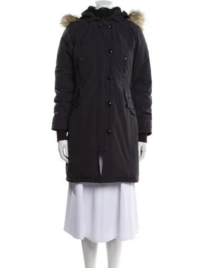 Pre-owned Canada Goose Down Coat In Blue