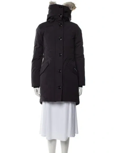 Pre-owned Canada Goose Down Coat In Blue