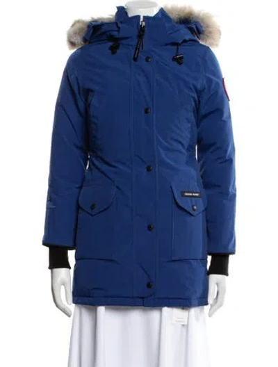 Pre-owned Canada Goose Down Coat In Blue