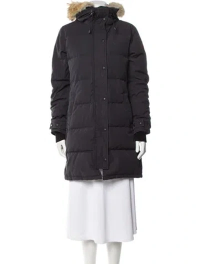 Pre-owned Canada Goose Down Coat In Blue