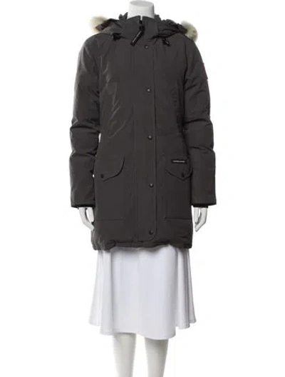 Pre-owned Canada Goose Down Coat In Blue