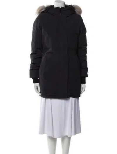 Pre-owned Canada Goose Down Coat In Blue
