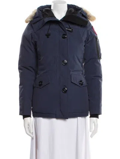 Pre-owned Canada Goose Down Coat In Blue