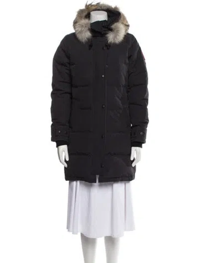 Pre-owned Canada Goose Down Coat In Blue
