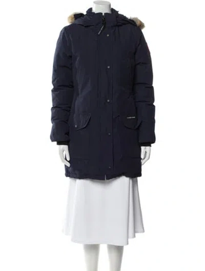 Pre-owned Canada Goose Down Coat In Blue