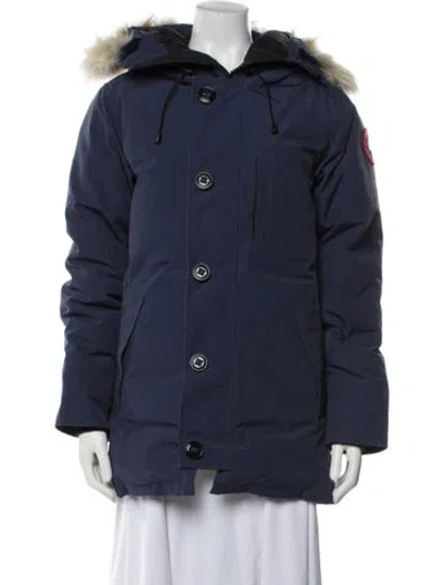 Pre-owned Canada Goose Down Coat In Blue