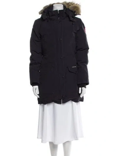 Pre-owned Canada Goose Down Coat In Blue