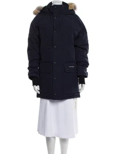 Pre-owned Canada Goose Down Coat In Blue