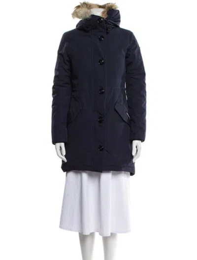 Pre-owned Canada Goose Down Coat In Blue