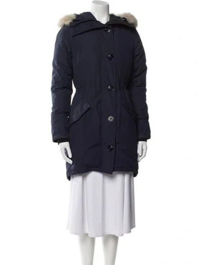 Pre-owned Canada Goose Down Coat In Blue