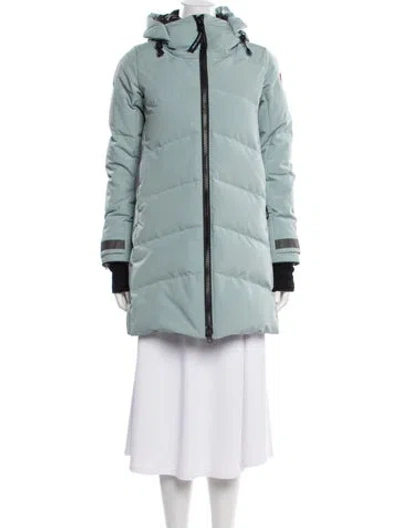 Pre-owned Canada Goose Down Coat In Blue