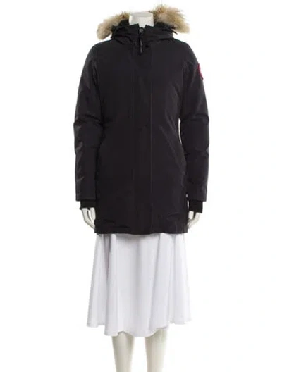 Pre-owned Canada Goose Down Coat In Blue