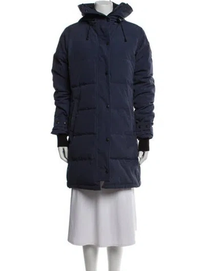 Pre-owned Canada Goose Down Coat In Blue