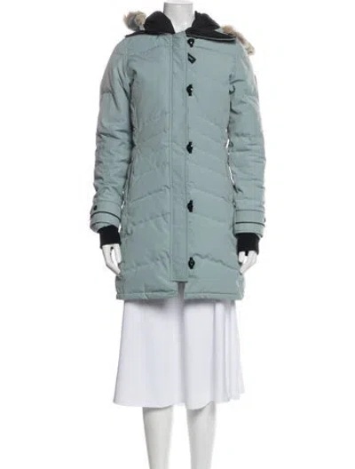 Pre-owned Canada Goose Down Coat In Blue