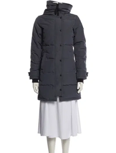 Pre-owned Canada Goose Down Coat In Blue