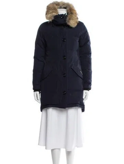 Pre-owned Canada Goose Down Coat In Blue