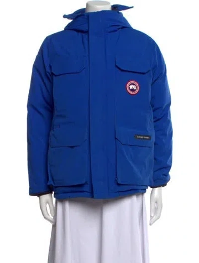 Pre-owned Canada Goose Down Coat In Blue