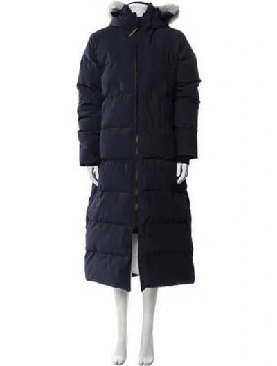 Pre-owned Canada Goose Down Coat In Blue