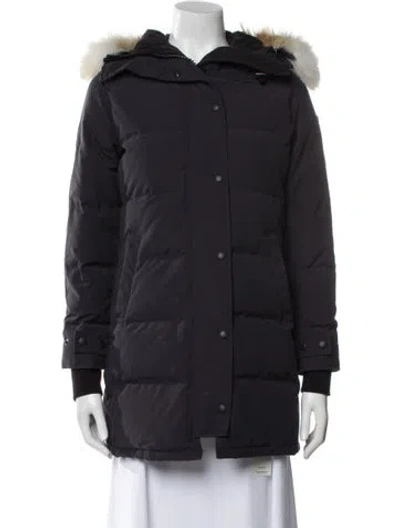 Pre-owned Canada Goose Down Coat In Blue