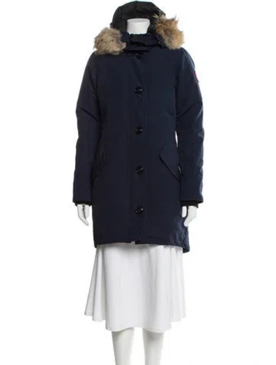 Pre-owned Canada Goose Down Coat In Blue