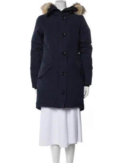 Pre-owned Canada Goose Down Coat In Blue