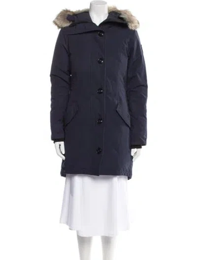 Pre-owned Canada Goose Down Coat In Blue
